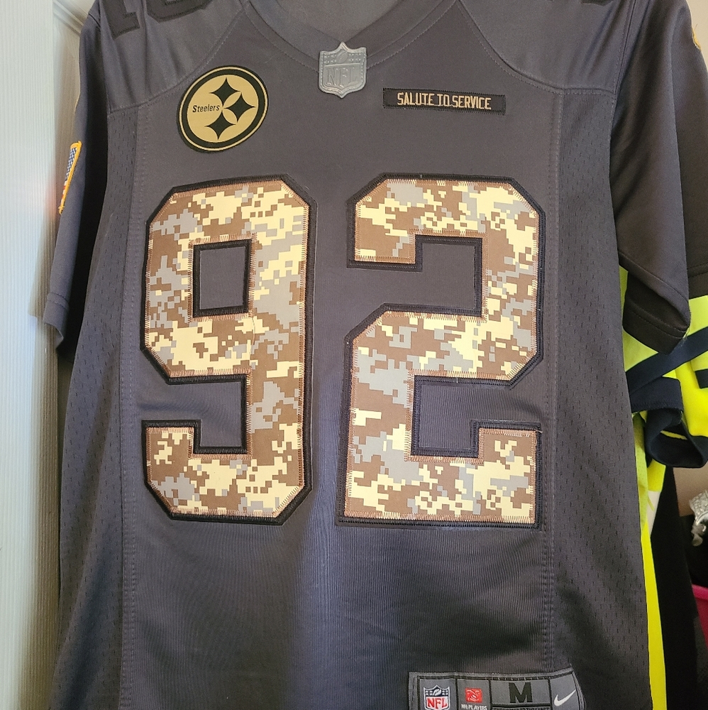 James Harrison Steelers Salute to Service; Youth M